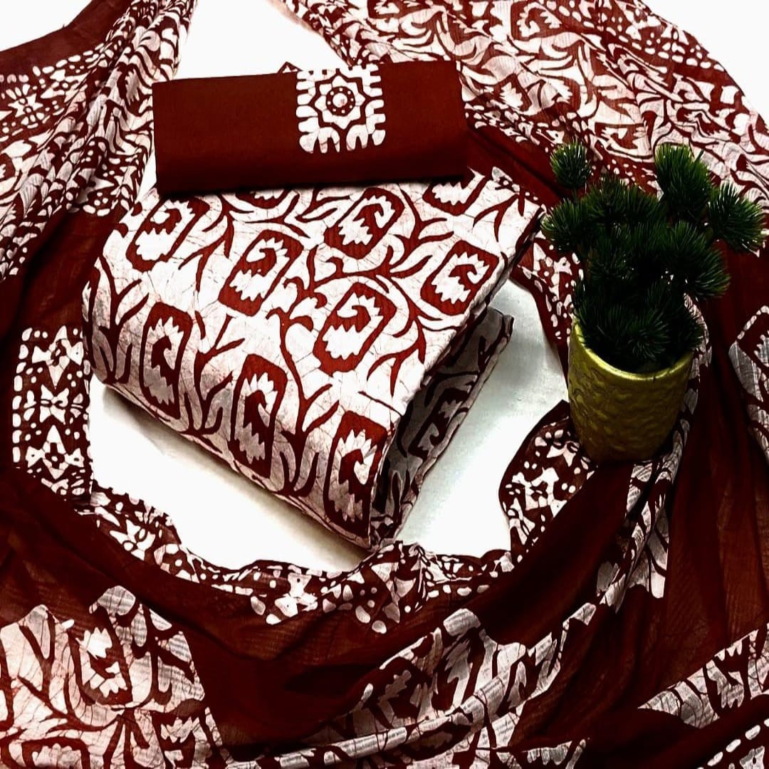 Premium Quality Mom Batik Unstitched Three Pieces New Design